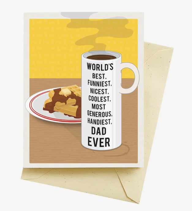Best Mug Father's Day Card by Seltzer Goods