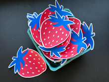 Strawberry Sticker by Clem & Co.