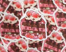Chocolate Cherry Cake Sticker by Unicorn Eclipse
