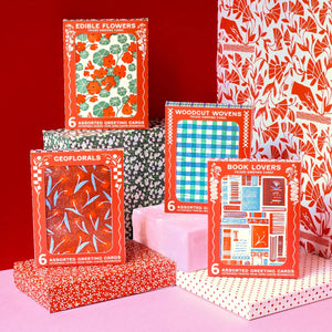 Book Lovers Assorted Letterpress Cards Set by Heartell Press