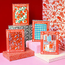 Woodcut Wovens Assorted Letterpress Cards Set by Heartell Press