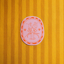 Coastal Lobster Sticker - Red and Pink by Mae Fox Creative