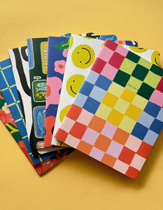 Pink Grid Notebook Duo by Idlewild Co.