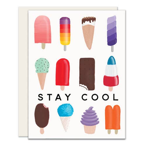 Stay Cool Everyday Greeting Card by Slightly Stationery