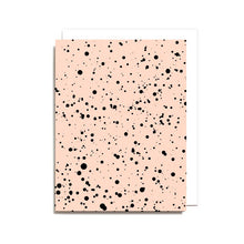 Splatter Pattern Card - Peachy Pink by Worthwhile Paper
