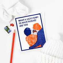 Lucky New Baby Card by Heartell Press
