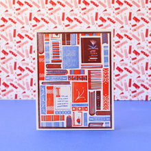 Spines and Covers Letterpress Card by Heartell Press