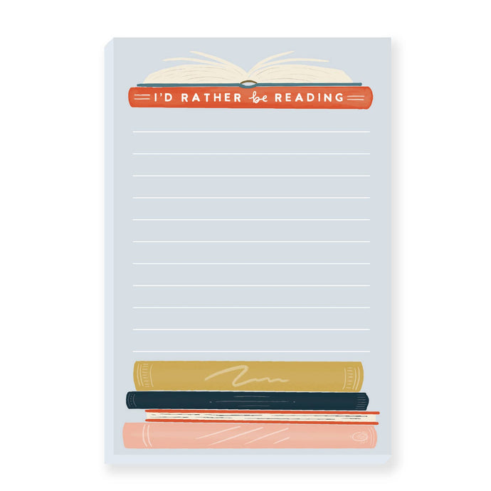 I'd Rather Be Reading Notepad by Slightly Stationery