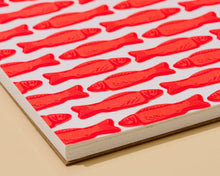 Letterpress Doodlebook (Blank Spiral Notebook)—Gummy Fish by And Here We Are