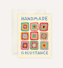 Handmade is Resistance Greeting Card by Persika Design Co.