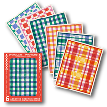 Woodcut Wovens Assorted Letterpress Cards Set by Heartell Press