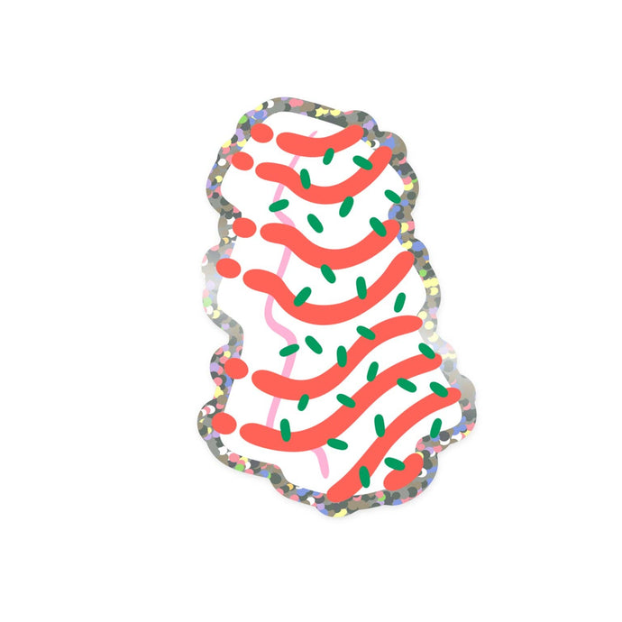 Christmas Tree Cake Sticker by K&S Design Co.