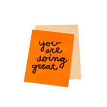 You are doing great - encouragement greeting card by Gab Art & Design