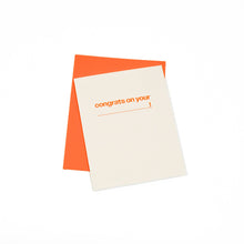 Congrats on your (blank) - greeting card by Gab Art & Design