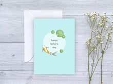 Father's Day Koi Pond Greeting Card by Kela Designs