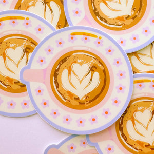 Heart Espresso Sticker by K+S Design Co.