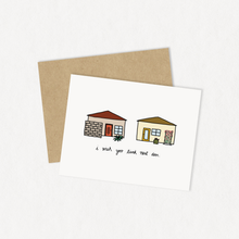 I wish you lived next door - greeting card by Gab Art & Design