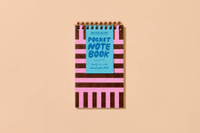 Letterpress Small Spiral Notebook (Lined)—Riviera Stripe by And Here We Are
