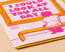 Letterpress Love Card—Could Look at You All Day (Art Museum) by And Here We Are