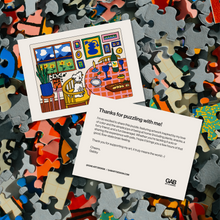 Happy home illustrated 500-piece jigsaw puzzle by Gab Art & Design