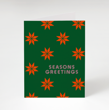 Seasons Greetings Pattern Greeting Card by Bon Femmes