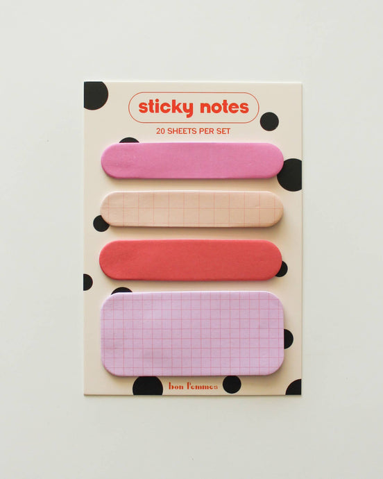 Peachy Keen Sticky Note Set by Bon Femmes