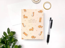 Cute Corgis to Cheer You Up Greeting Card by Kela Designs