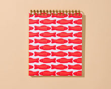 Letterpress Doodlebook (Blank Spiral Notebook)—Gummy Fish by And Here We Are