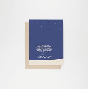 Winter Moon Greeting Card by People I've Loved