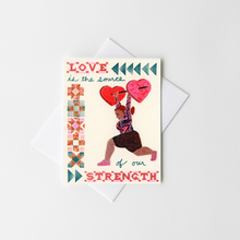 Love is the Source - Activism Risograph Card by Heartell Press
