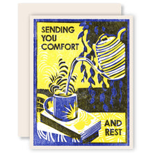 Sending You Comfort and Rest (Hot Tea and a Good Book) by Heartell Press
