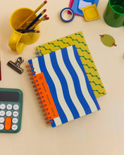 Mediterranean Stripes A5 Dot Grid Notebook by Mel Andrel