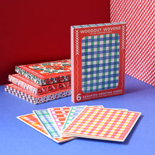 Woodcut Wovens Assorted Letterpress Cards Set by Heartell Press