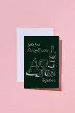 Let's Eat Fancy Snacks - Invitation / Greeting Card by Mel Andrel