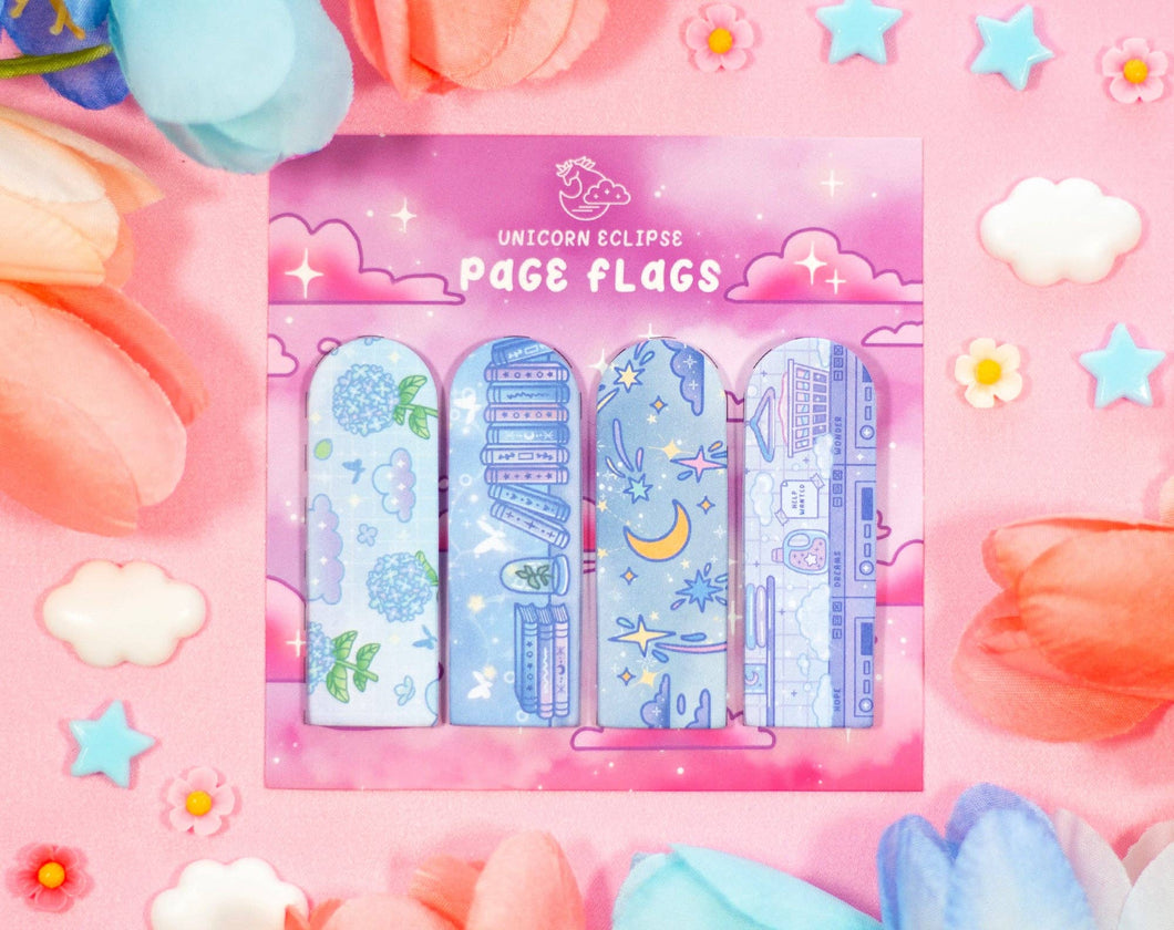 Page Flags (Blue) by Unicorn Eclipse