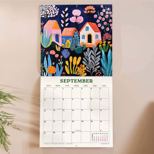 2026 Wall Calendar | Folk Art Plantscapes by Good Tuesday