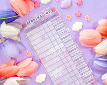 Pastel Academia Reading Log Bookmark by Unicorn Eclipse