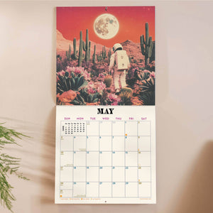 2026 Retro Future Spacescapes Calendar | Sunday Start by Good Tuesday