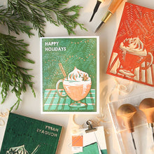 Happy Holidays (Eggnog) Christmas Card by Heartell Press