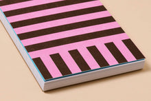 Letterpress Small Spiral Notebook (Lined)—Riviera Stripe by And Here We Are