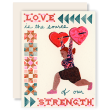 Love is the Source - Activism Risograph Card by Heartell Press
