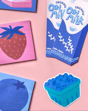 Blueberry Carton Sticker by Clem & Co.