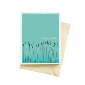 Cattails Sympathy Cards by Seltzer Goods