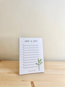 Love A List Pad Magnet by Hand and Palm