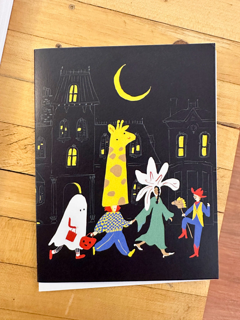 Halloween Parade Greeting Card by Karen Schipper