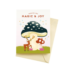 Magic Mushrooms Holiday Cards by Seltzer Goods