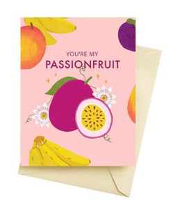 Passionfruit Love Card by Seltzer Goods