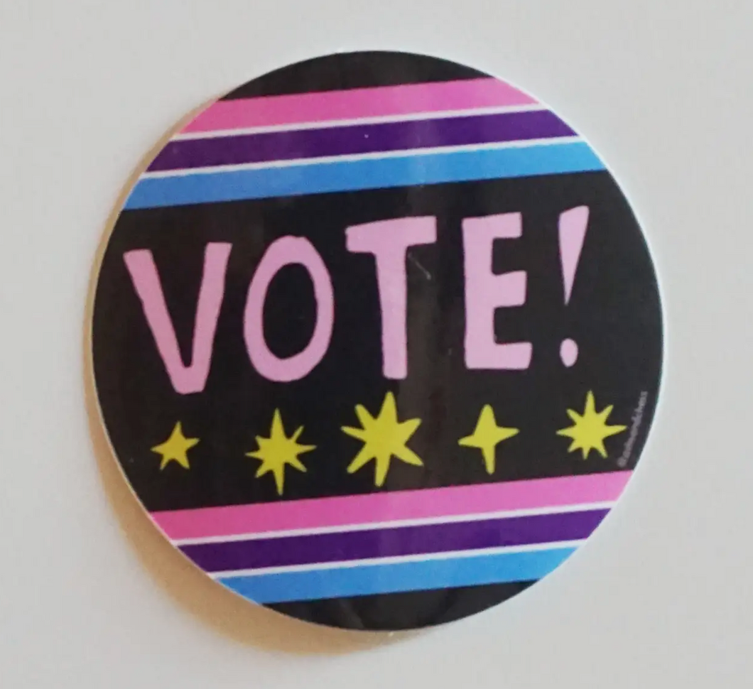 Vote! - Sticker by Ash & Chess