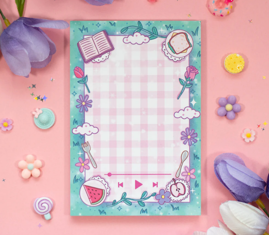 Picnic Music Player Notepad by Unicorn Eclipse