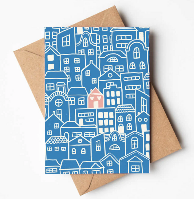 New House/Housewarming Sustainably Made Card by Bert and Roxy